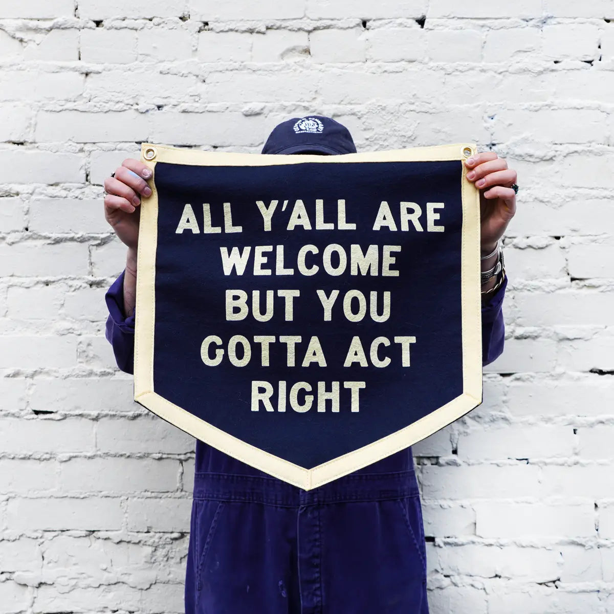 Ya'll Are Welcome Camp Flag
