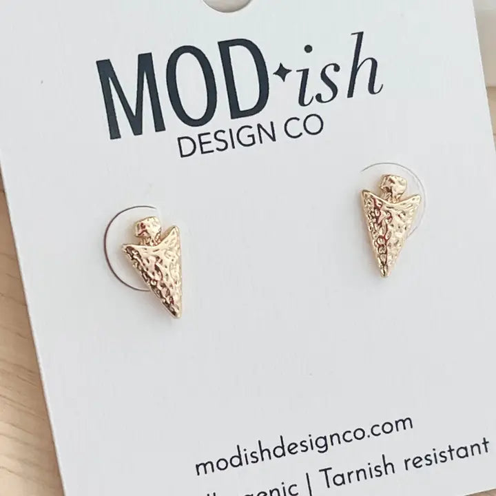 Gold Arrowhead Stud