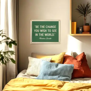 Be The Change Felt Banner