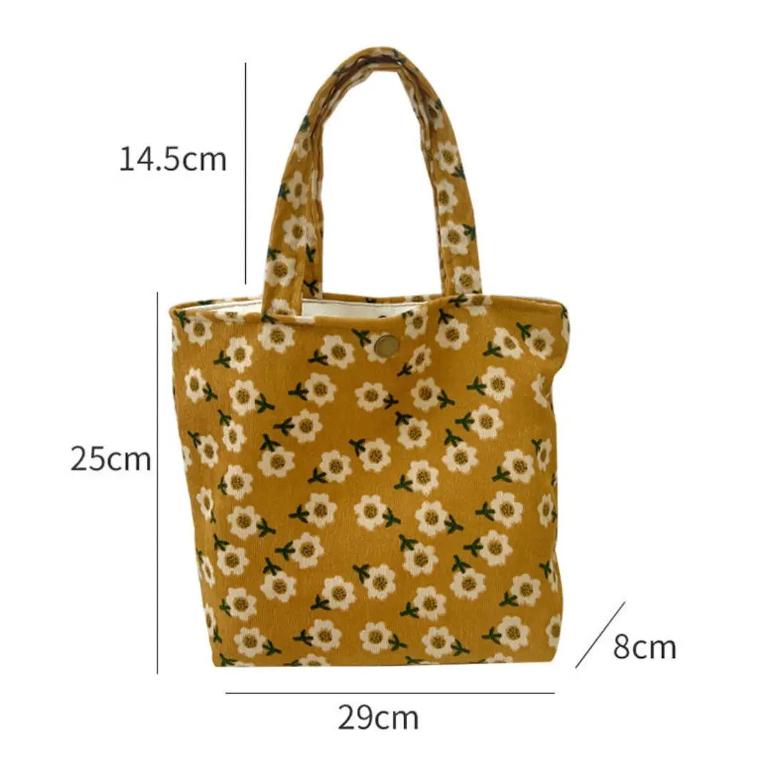 Mini Corduroy Tote Bag