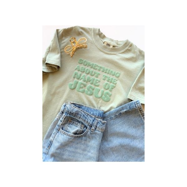 Something About the Name of Jesus-Puff Tee