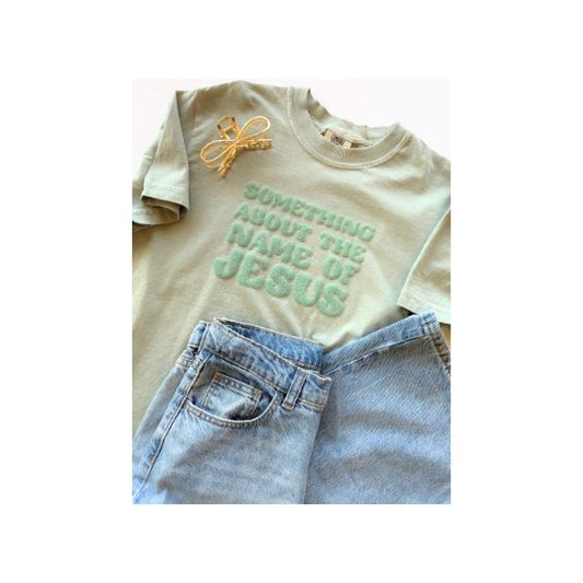 Something About the Name of Jesus-Puff Tee