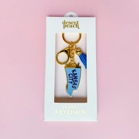 Kc Pennant Keychain-BLUE