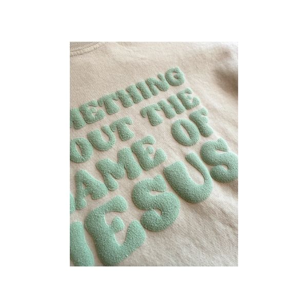Something About the Name of Jesus-Puff Tee