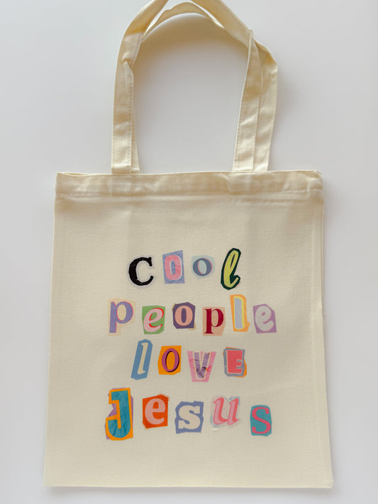 Cool People Love Jesus-Canvas Tote