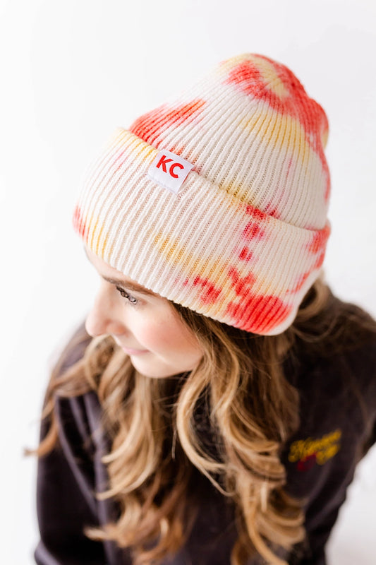 KC Red Tie Dye Beanie