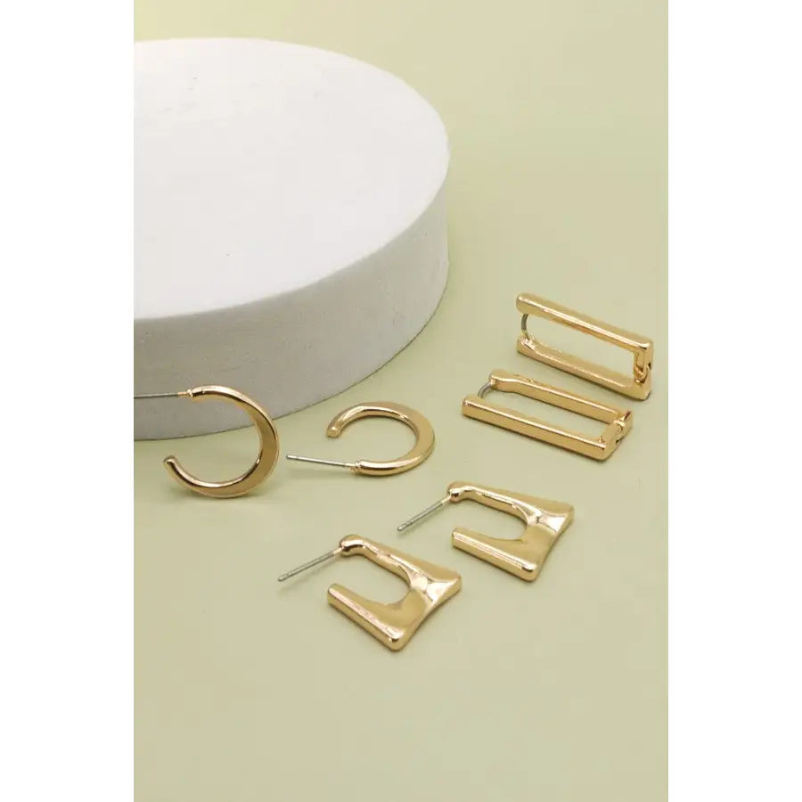 Geometric Hoop Set