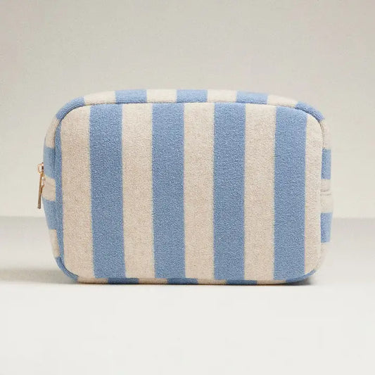 Striped Cosmetic Bag BLUE