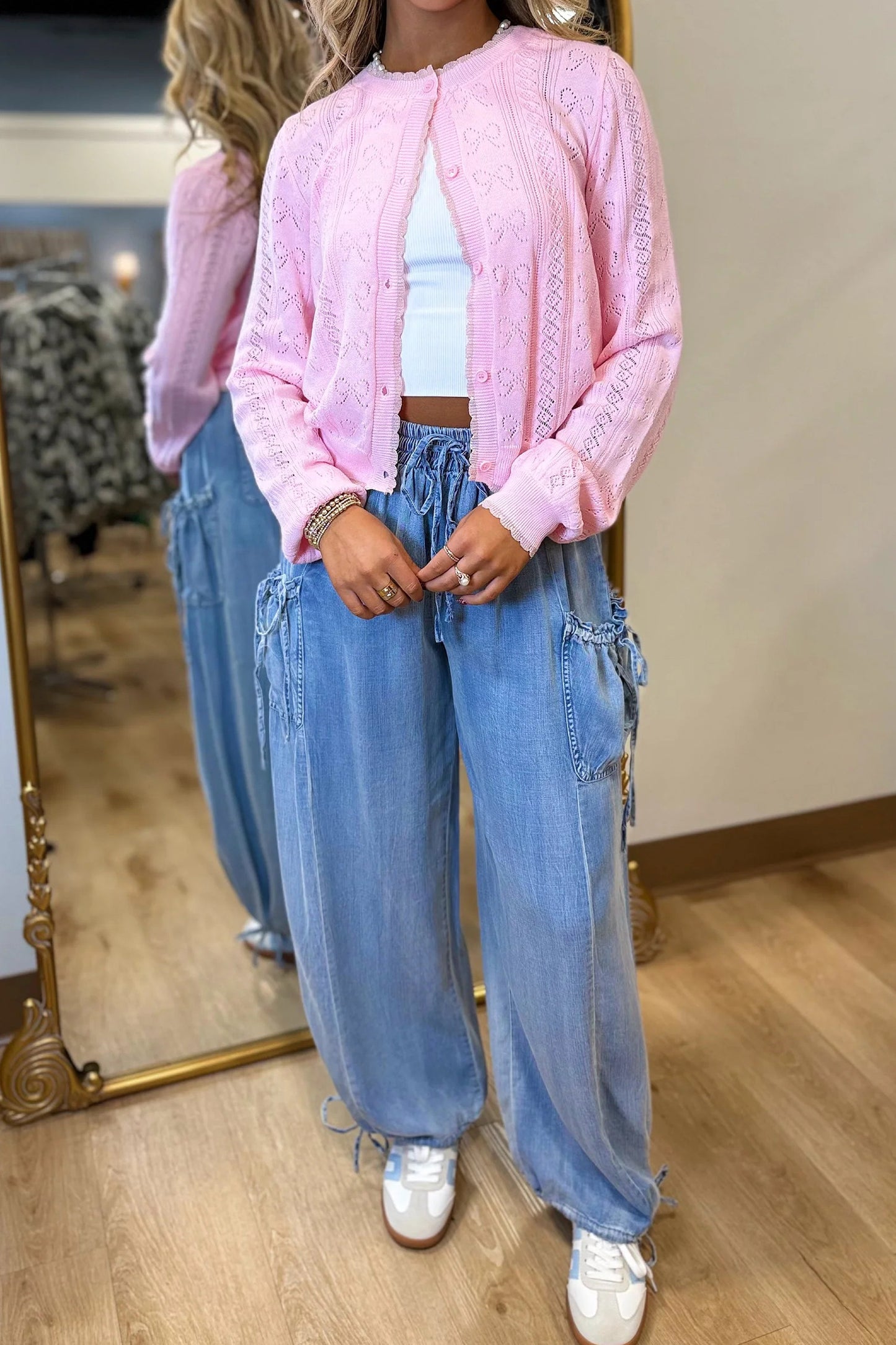 Slouchy Drawstring Denim