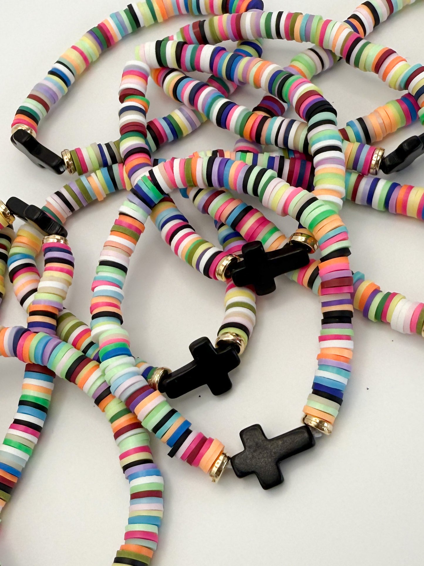 Beaded Cross Bracelet