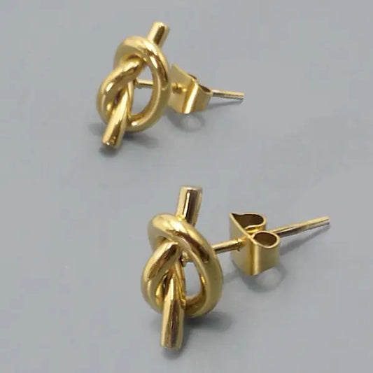 Gold Knot Earrings