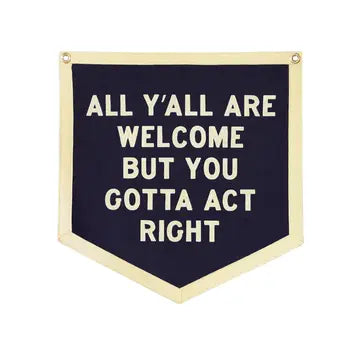 Ya'll Are Welcome Camp Flag