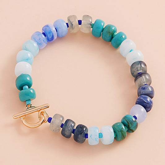 Multicolor Stretch Toggle Bracelet