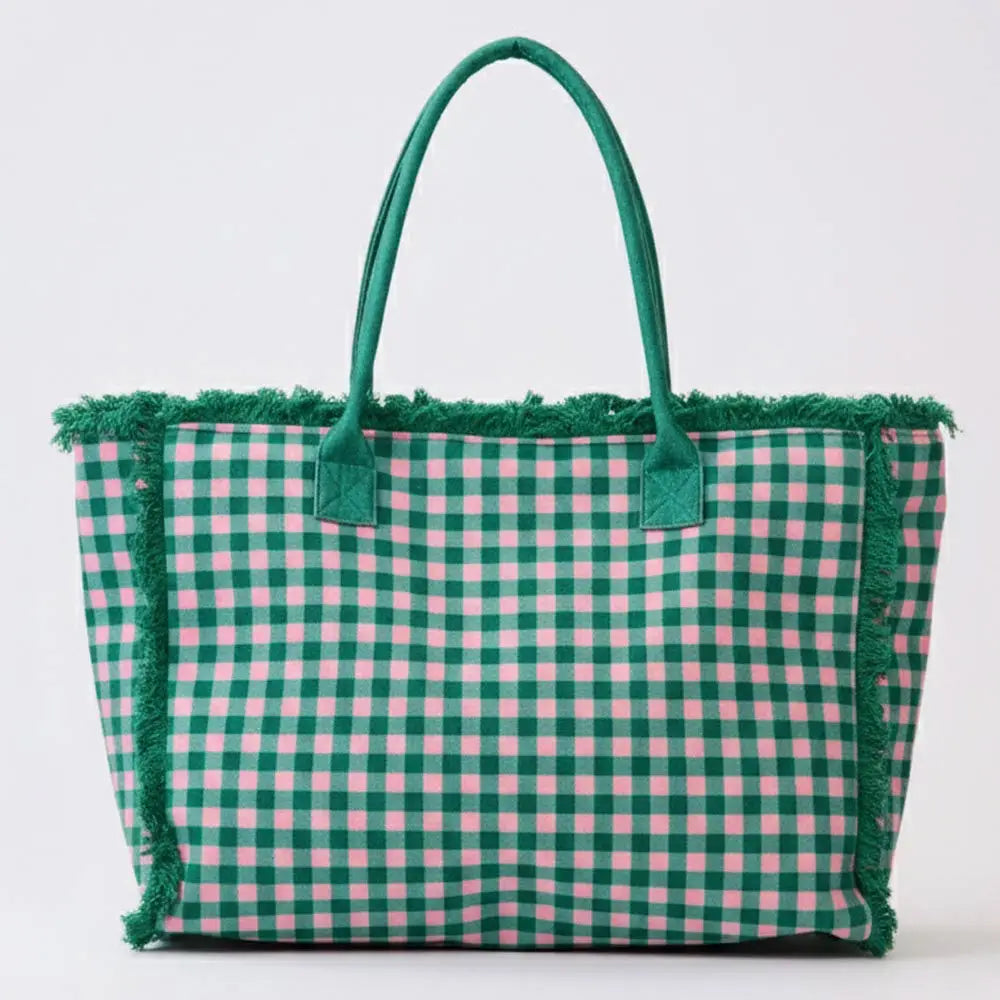 Gingham Tote Bag