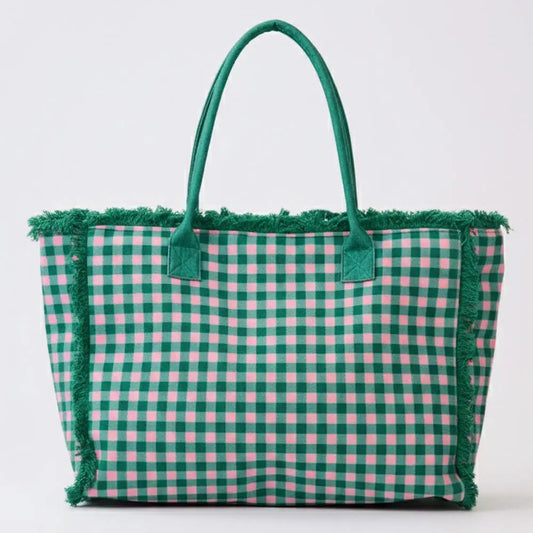 Gingham Tote Bag