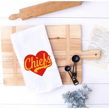 KC Chiefs Heart Kitchen Towel