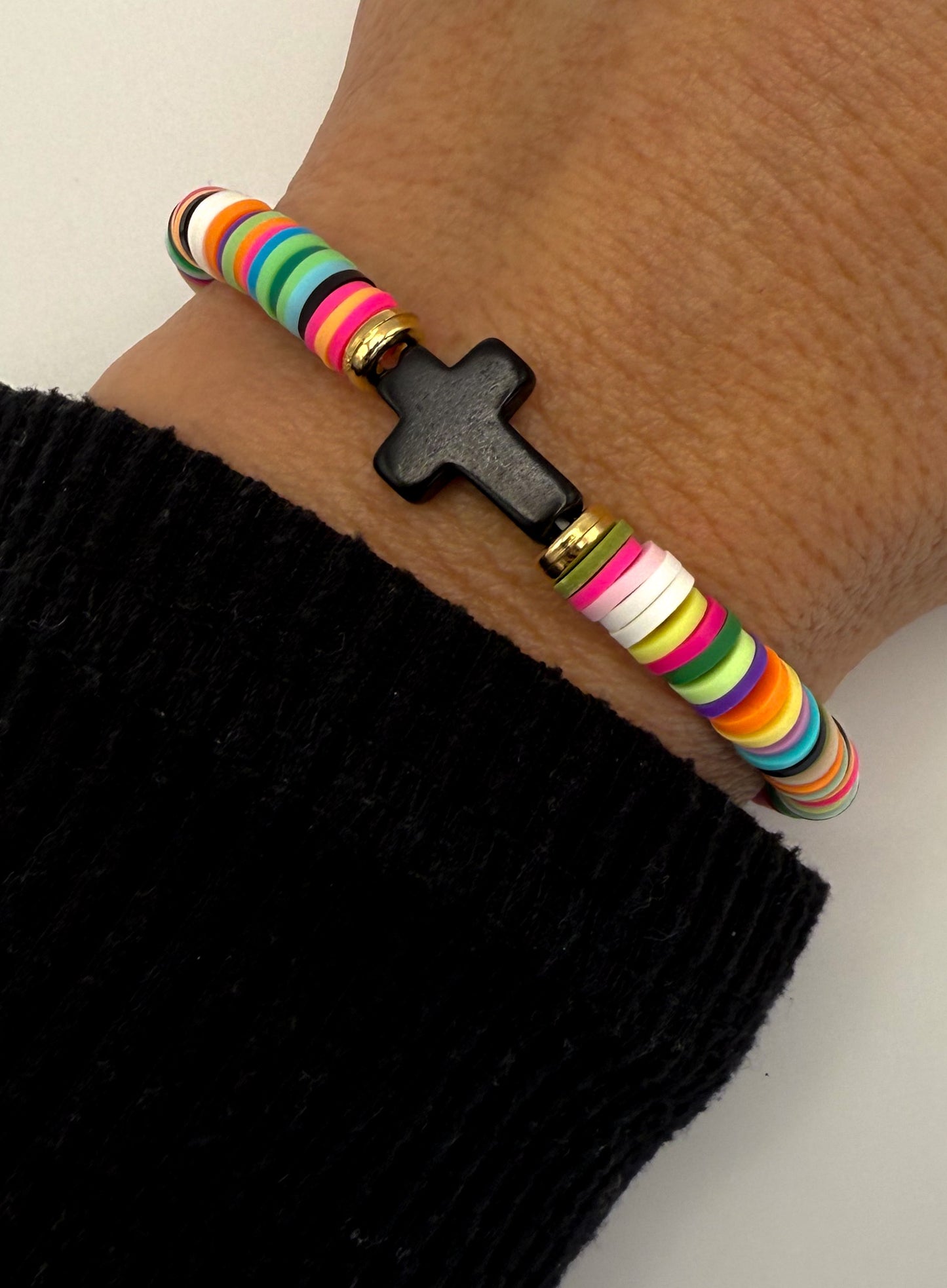 Beaded Cross Bracelet