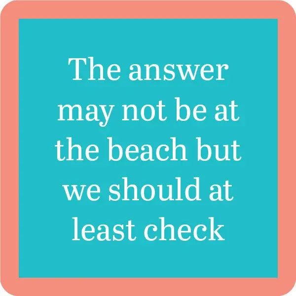 Drinks on Me Coaster