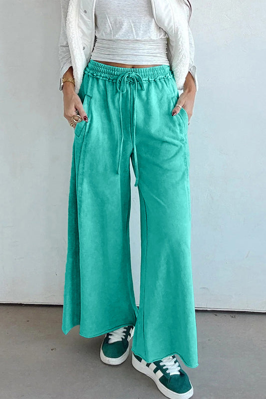 Sea Green Mineral Wash Drawstring Pant