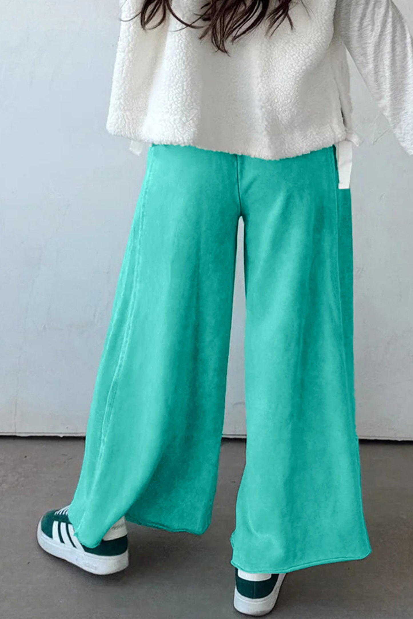 Sea Green Mineral Wash Drawstring Pant