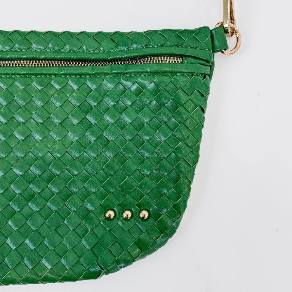 Westlyn Woven Bum Bag-Emerald