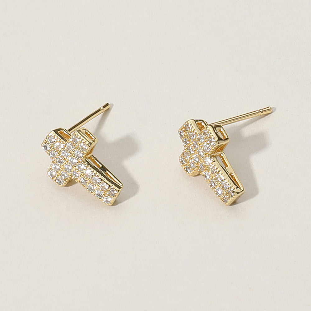 Cross Stud Earrings