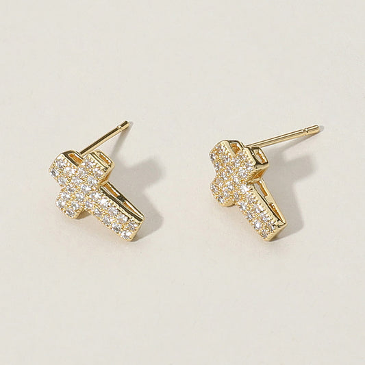Cross Stud Earrings