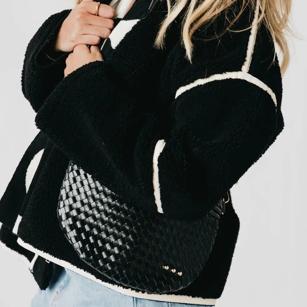 Westlyn Woven Bum Bag-Black