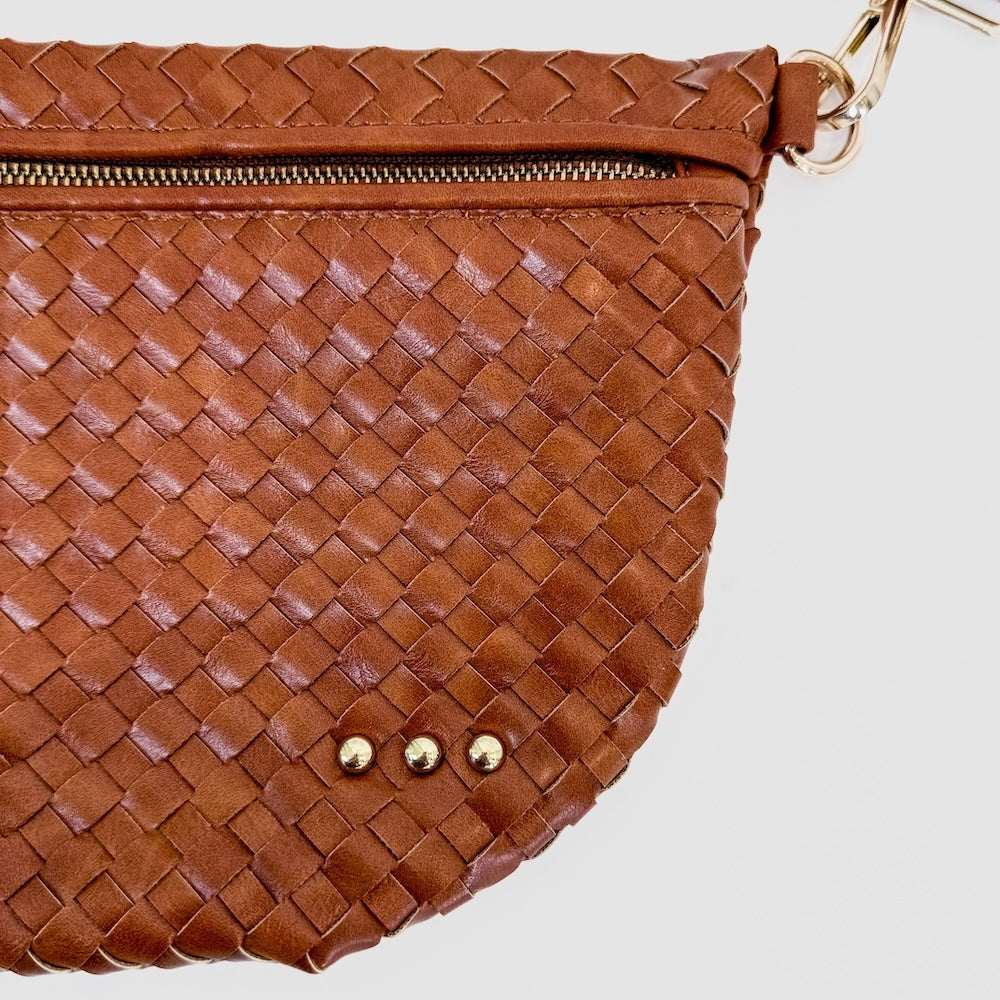 Westlyn Woven Bum Bag-Brown
