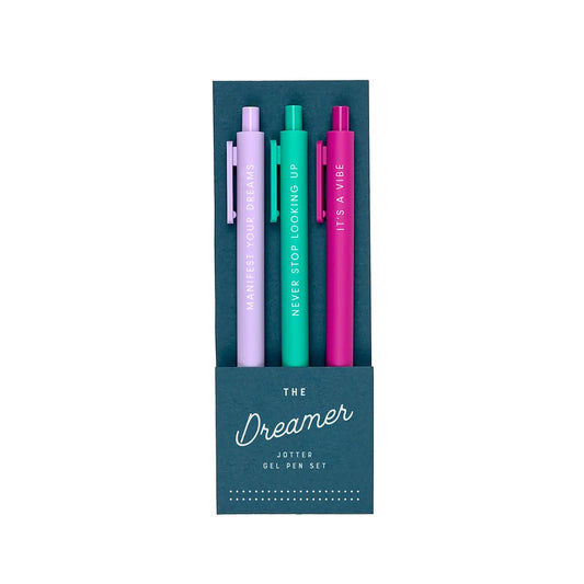 The Dreamer Jotter Gel Pen Set