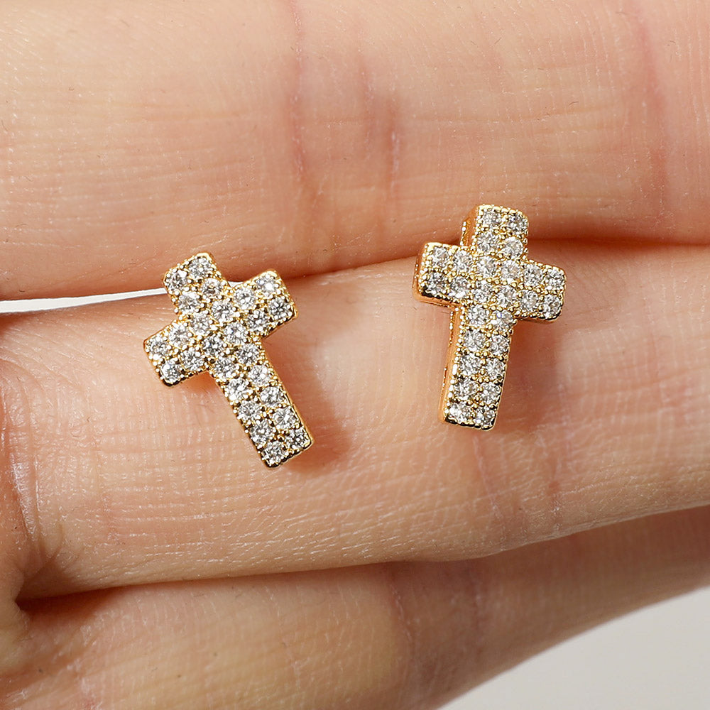 Cross Stud Earrings