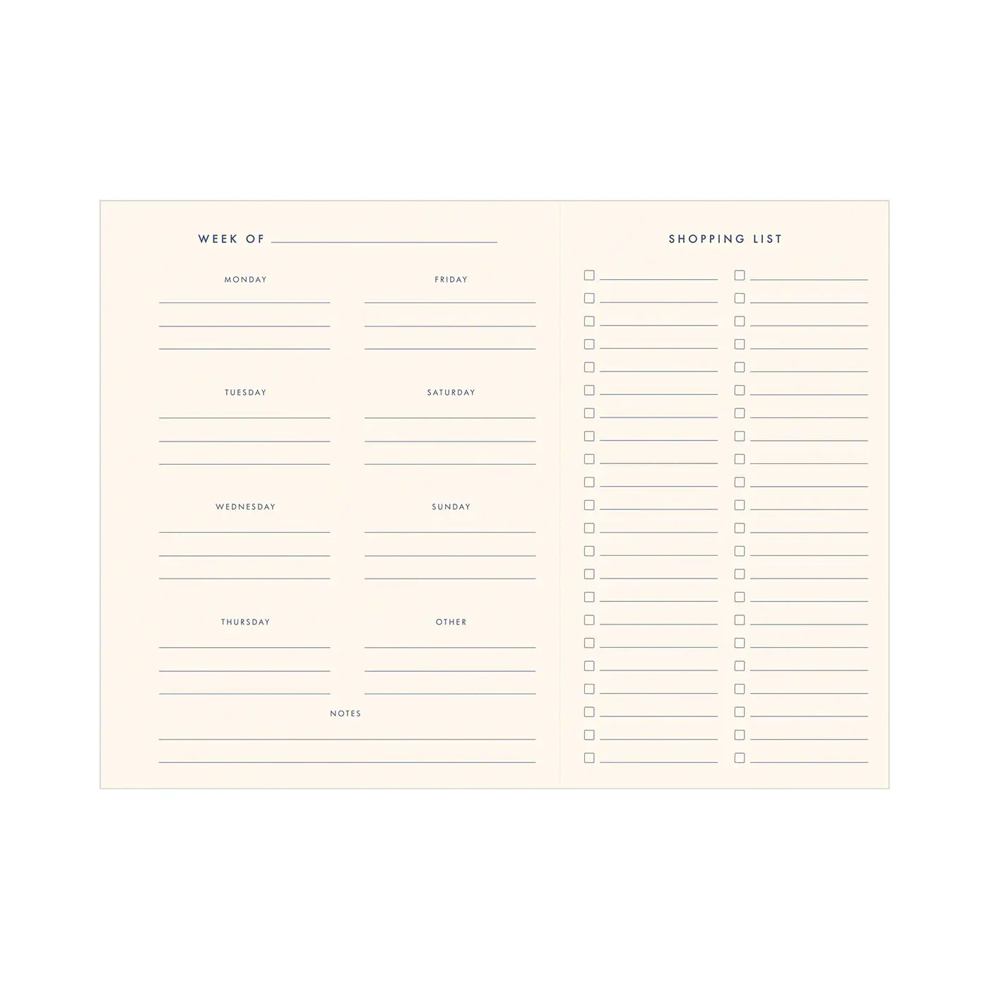 Weekly Meal Planner+Grocery List